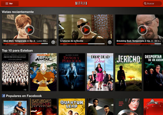 Netflix Android Tablet Netflix mejora su aplicación para tablets con Android