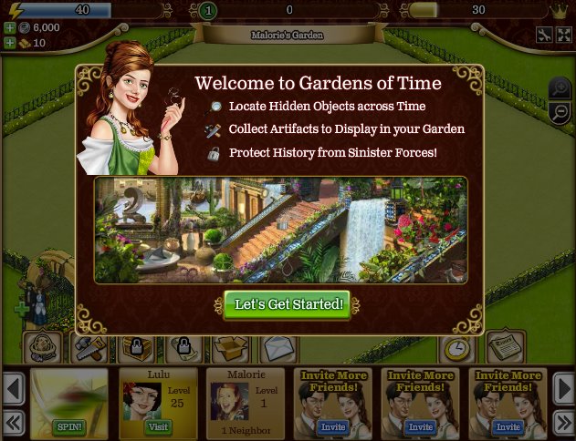 Gardens of Time Top 10 de juegos en Facebook del 2011